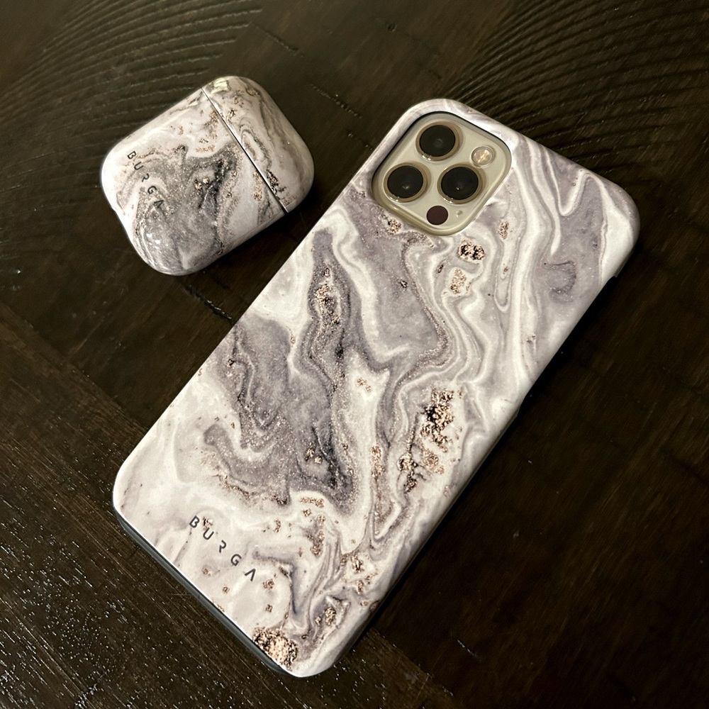 BURGA iPhone 12 Pro phone case and matching AirPod case!